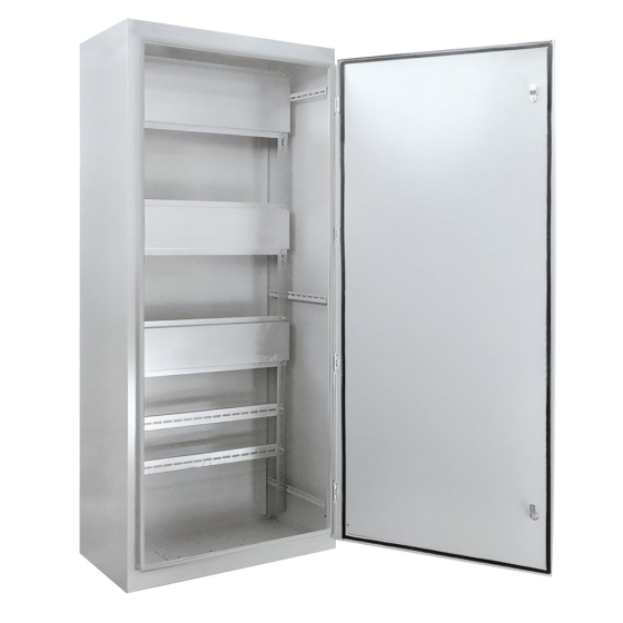 Купить оптом недорого Каркас напольный цельносварной ЭРА ВРУ-1 (1800х800х450) IP54 в комплекте с боковыми панелями серый