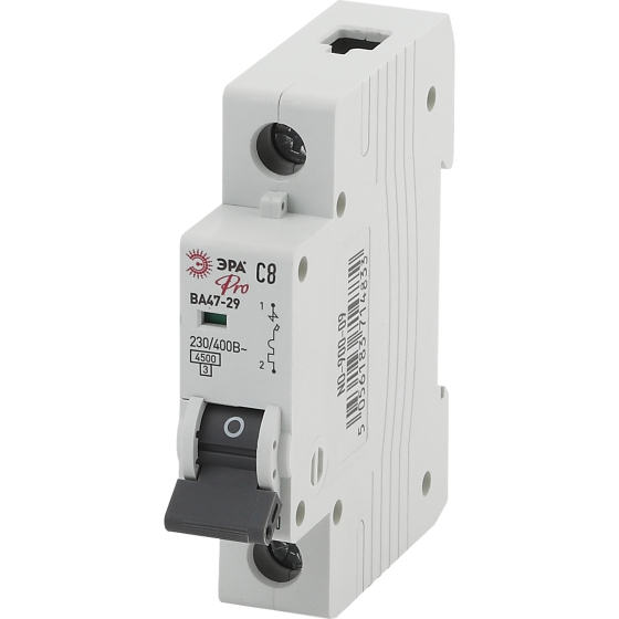 Купить оптом недорого Автоматический выключатель ЭРА PRO NO-900-09 ВА47-29 1P 8А кривая C 4