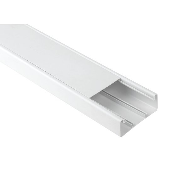 Купить оптом недорого Кабель-канал ЭРА KK-W-100-40-P парапетный белый 100x40 12м