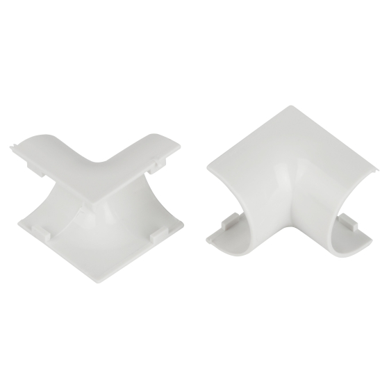 Купить оптом недорого Внутренний угол ЭРА IC-KK-20-12-FW для полукруглого кабель-канала белый 20х12мм 2шт/комплект
