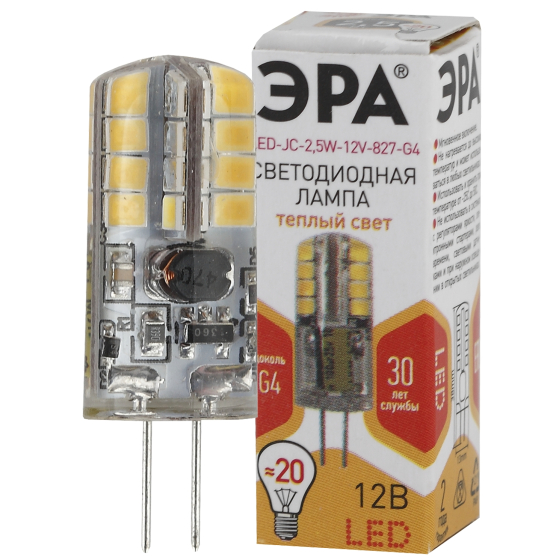 Купить оптом недорого Лампочка светодиодная ЭРА STD LED JC-2