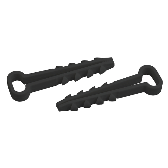 Купить оптом недорого Дюбель хомут ЭРА DXP-5-8-b-10 для плоского кабеля 5-8 мм черный 10шт