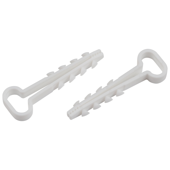 Купить оптом недорого Дюбель хомут ЭРА NO-224-228 для плоского кабеля 5-8 мм белый (100 штук)