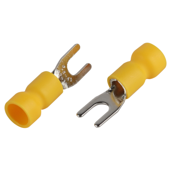 Купить оптом недорого Наконечник вилочный ЭРА NO-225-123 НВИ 6.0-5 с изолированным фланцем (упаковка 50 шт.)