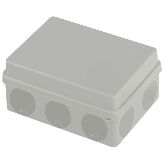Купить оптом недорого Распаячная коробка ЭРА KOR-150-110-70-11g-2MP двухкомпонентная HF стойкая к УФ 150х110х70мм серая прямой монтаж IP67