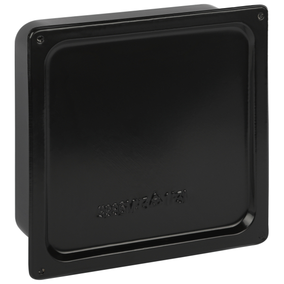 Купить оптом недорого Коробка протяжная ЭРА Y-996-200-200-80-31 металлическая У-996 без уплотнителя 200х200х80мм черная IP31