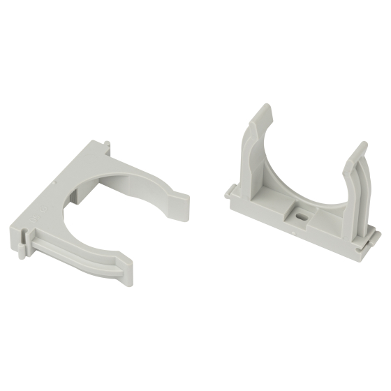 Купить оптом недорого Крепеж-клипса ЭРА CLIP-50-G-MP для труб прямой монтаж серая d50мм 25шт