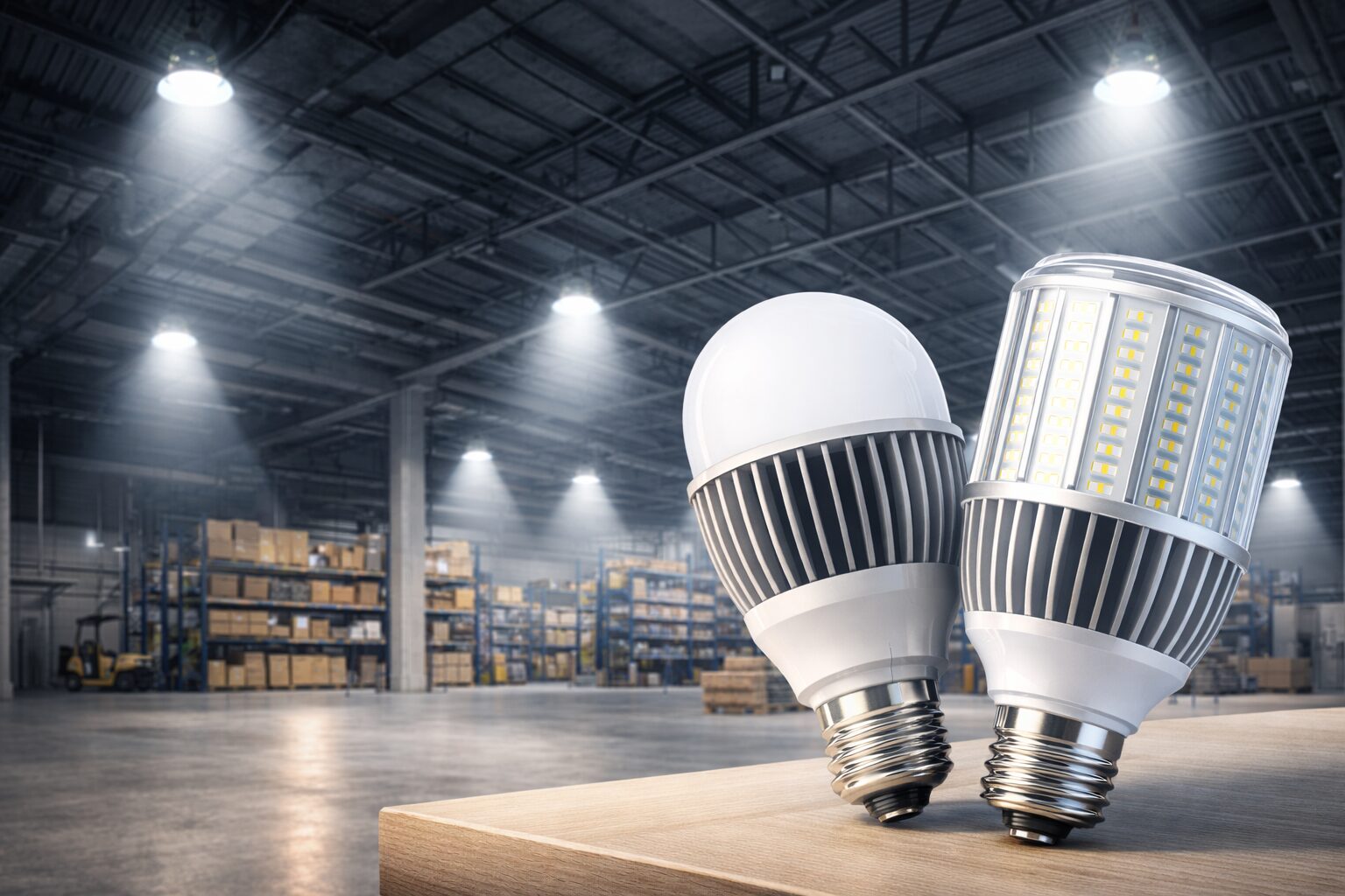 LED-лампы с цоколем GU10 в потолочных спотах, подсвечивающие обеденную зону