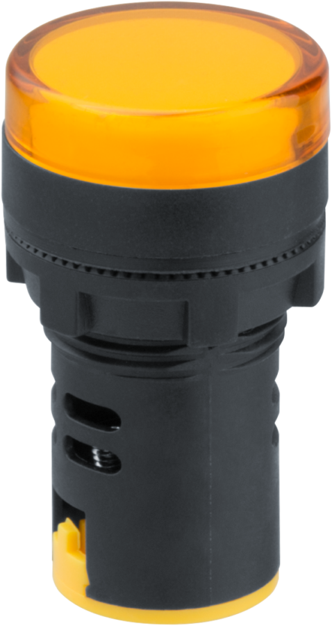 Лампа индикаторная Navigator 82 802 NBI-I-AD22-230-Y желтая d22мм 230В AC/DC купить в Минске