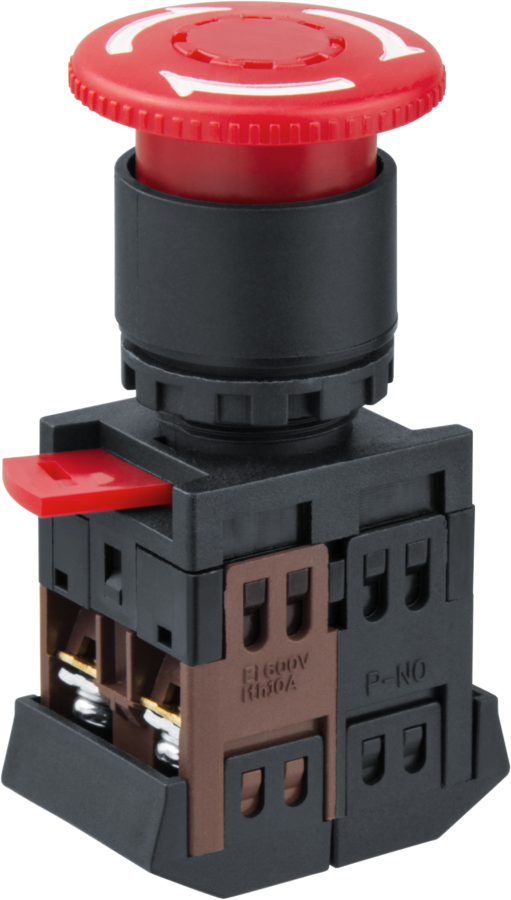 Кнопка Navigator 82 814 NBI-B-06 Грибок поворотн.блокировка d22мм NO+NC купить в Минске